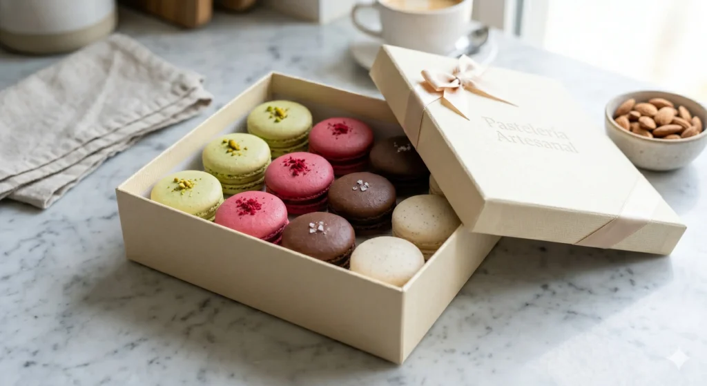 caja de macarons surtidos (12 uds)