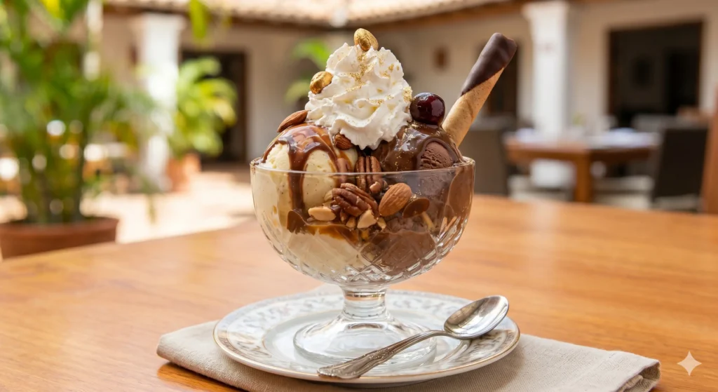 copa sevilla de oro (sundae de la casa)