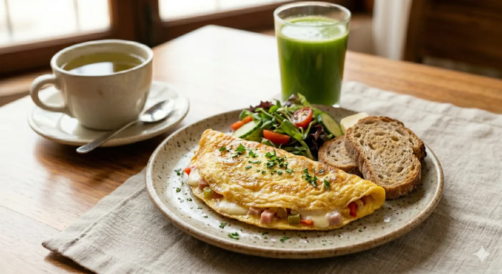 desayuno tradicional con tigrillo